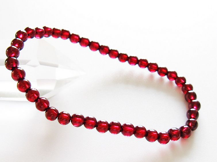 ガーネットブレスレット 5mm [T483-7965] 1枚目