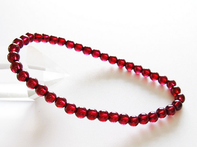 ガーネットブレスレット 5mm [T483-7967] 1枚目