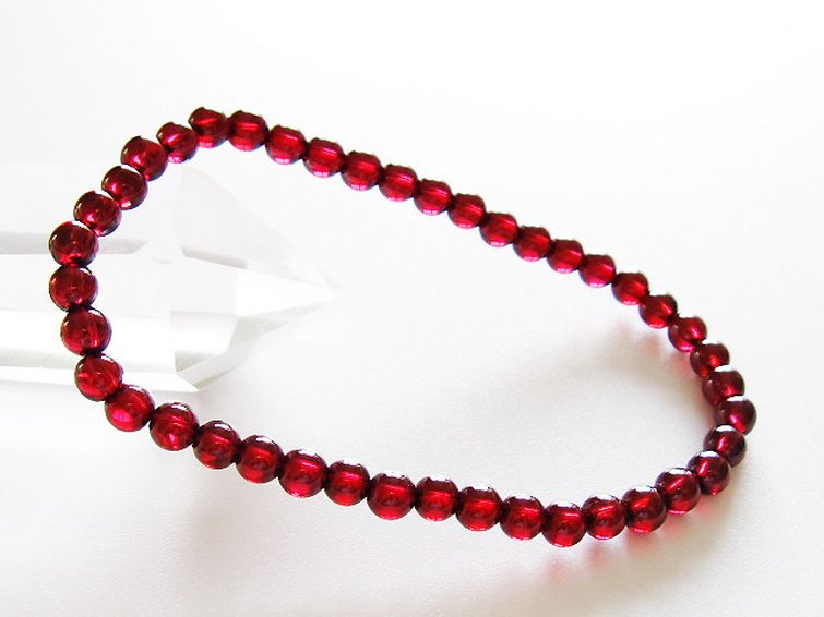 ガーネットブレスレット 4mm [T483-7977] 1枚目