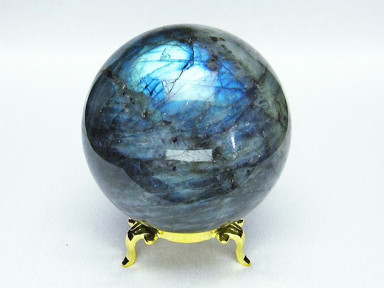 ラブラドライト丸玉 69mm [t484-1703] 1枚目