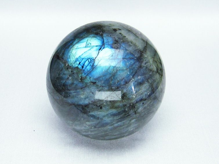 ラブラドライト丸玉 69mm [t484-1703] 2枚目