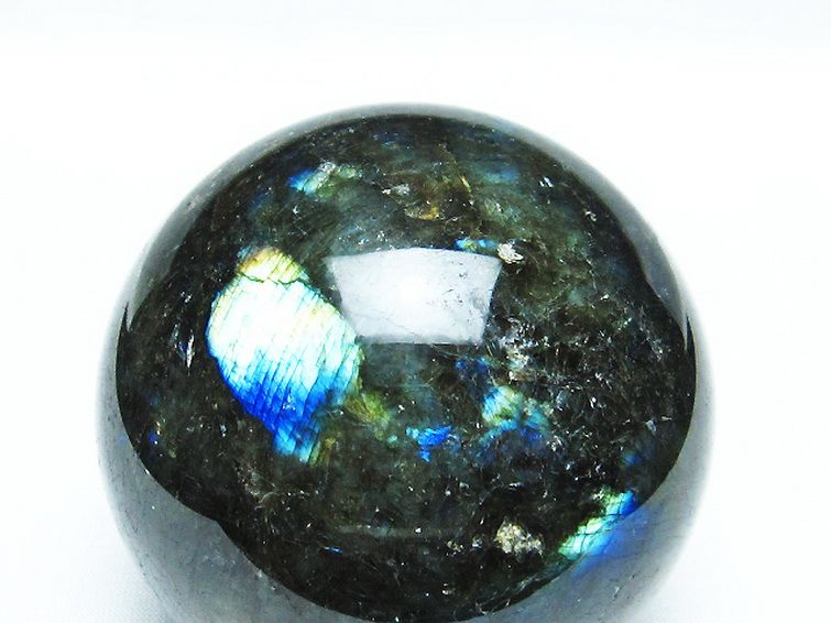 ラブラドライト丸玉 70mm [T484-2337] 2枚目
