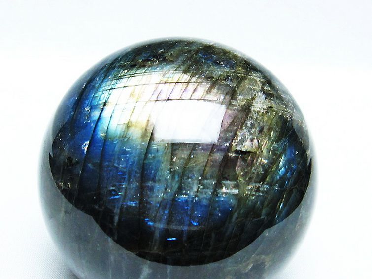 ラブラドライト丸玉 75mm [T484-2426] 2枚目