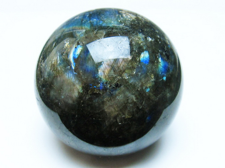 ラブラドライト丸玉 67mm [T484-2558] 1枚目