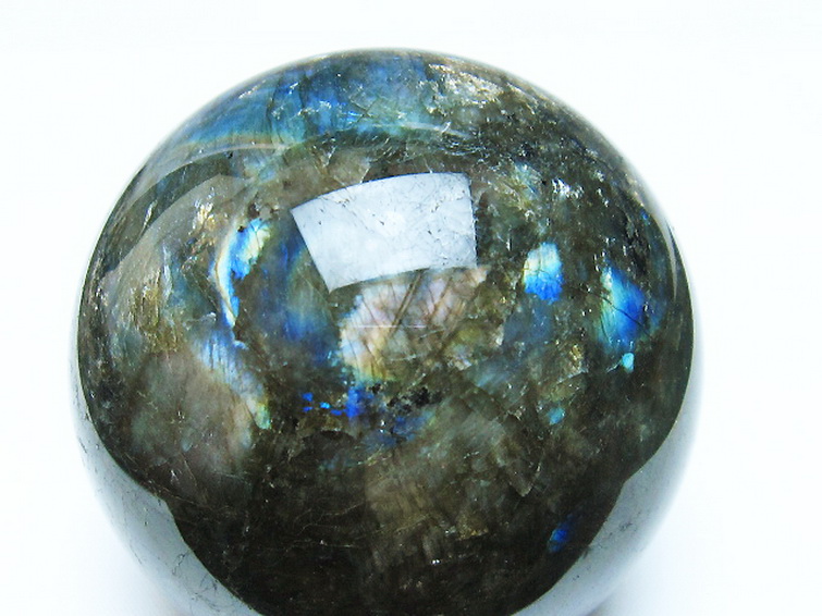 ラブラドライト丸玉 67mm [T484-2558] 2枚目