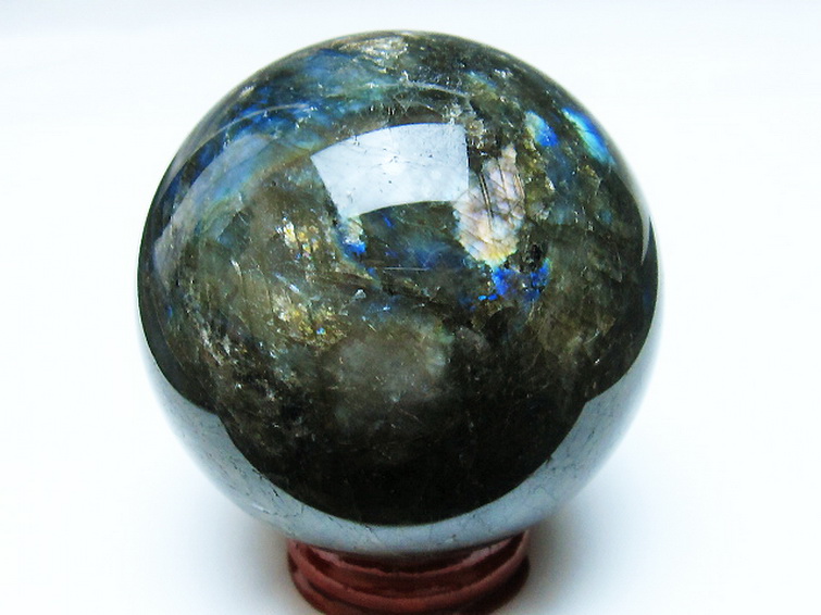 ラブラドライト丸玉 67mm [T484-2558] 3枚目