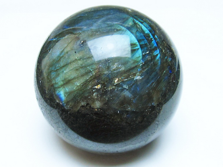 ラブラドライト丸玉 67mm [T484-2620] 1枚目