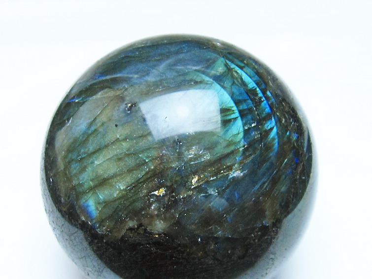 ラブラドライト丸玉 67mm [T484-2620] 2枚目