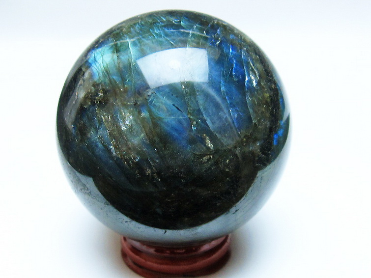 ラブラドライト丸玉 67mm [T484-2620] 3枚目