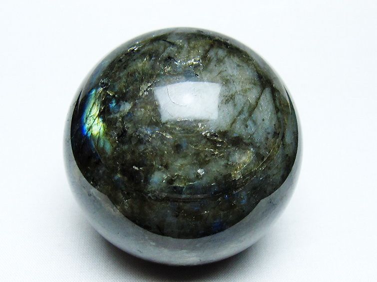 ラブラドライト丸玉 63mm [T484-2627] 1枚目