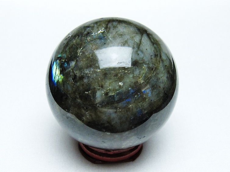 ラブラドライト丸玉 63mm [T484-2627] 3枚目