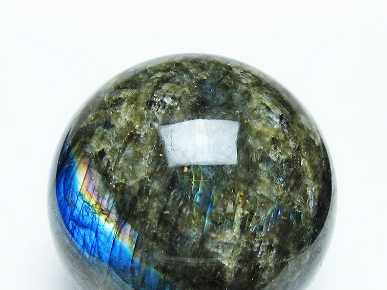 ラブラドライト丸玉 64mm [T484-2633] 2枚目