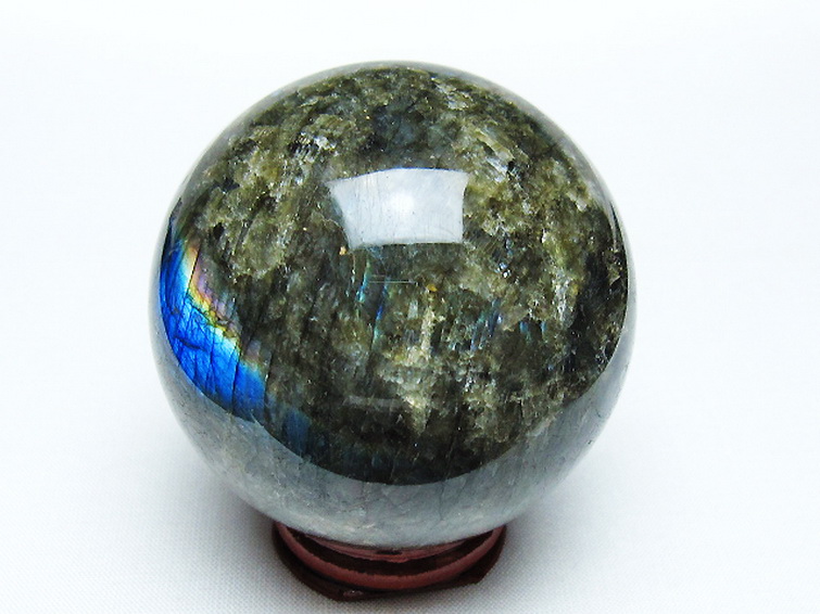 ラブラドライト丸玉 64mm [T484-2633] 3枚目