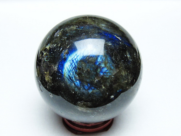 レア★他にはない存在感✨超大玉✨ラブラドライト✨なんと16kg超❣️チャンスです❣️ パワーストーン 天然石 ラブラドライト丸玉 64mm [T484-2634]