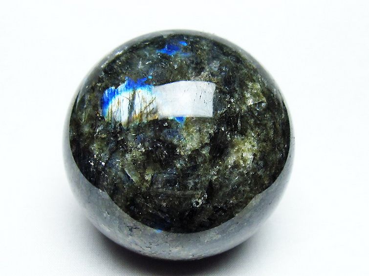 ラブラドライト丸玉 65mm [T484-2639] 1枚目