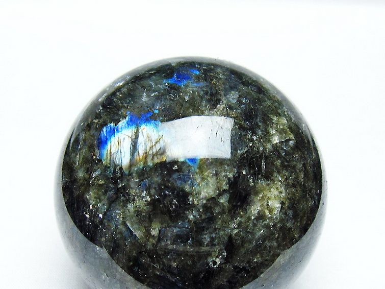 ラブラドライト丸玉 65mm [T484-2639] 2枚目