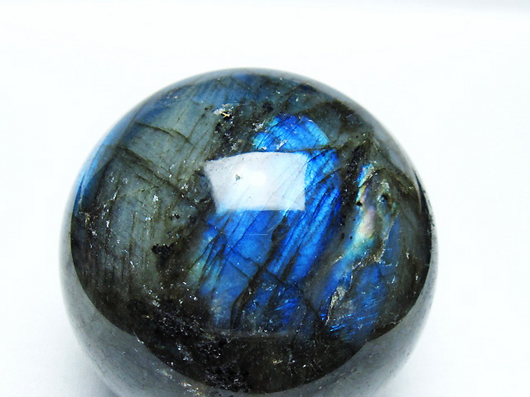 ラブラドライト丸玉 66mm [T484-2675] 2枚目