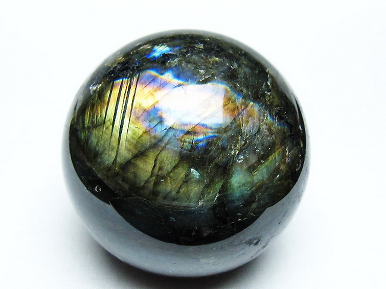 ラブラドライト丸玉 66mm [T484-2678] 1枚目