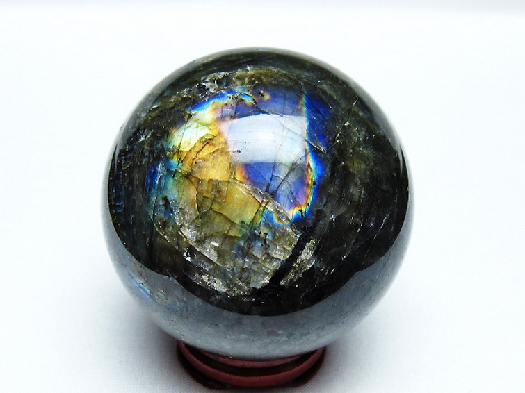 ラブラドライト丸玉 64mm [T484-2689] 3枚目