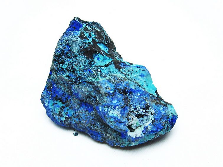 アズライト 藍銅鉱 ブルーマラカイト 原石[T485-3210] 3枚目