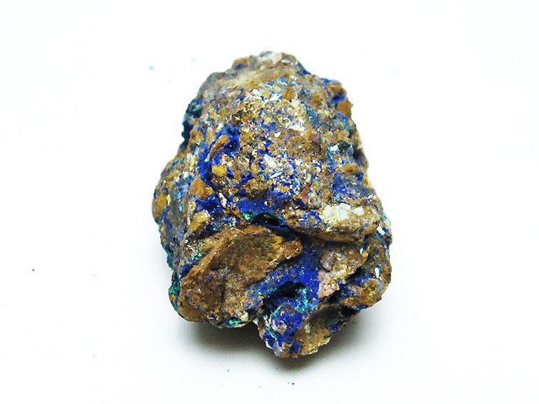 アズライト 藍銅鉱 ブルーマラカイト 原石[T485-3212] 2枚目