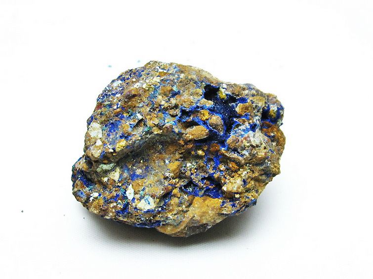 アズライト 藍銅鉱 ブルーマラカイト 原石[T485-3212] 3枚目