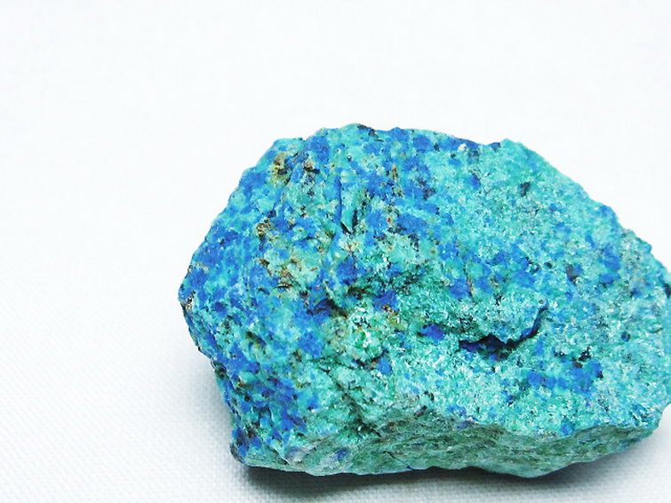 アズライト 藍銅鉱 ブルーマラカイト 原石[T485-3358] 2枚目