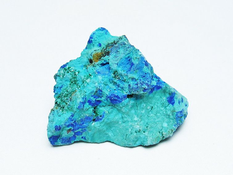 アズライト 藍銅鉱 ブルーマラカイト 原石[T485-3390] 1枚目