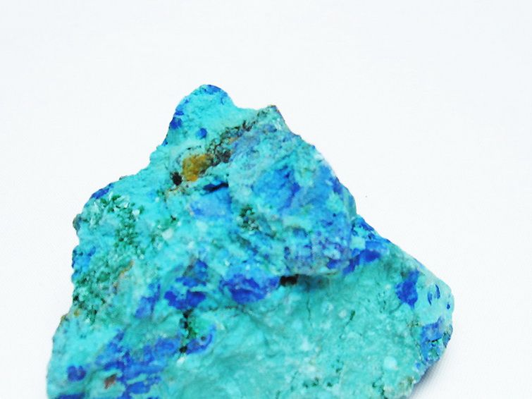 アズライト 藍銅鉱 ブルーマラカイト 原石[T485-3390] 2枚目