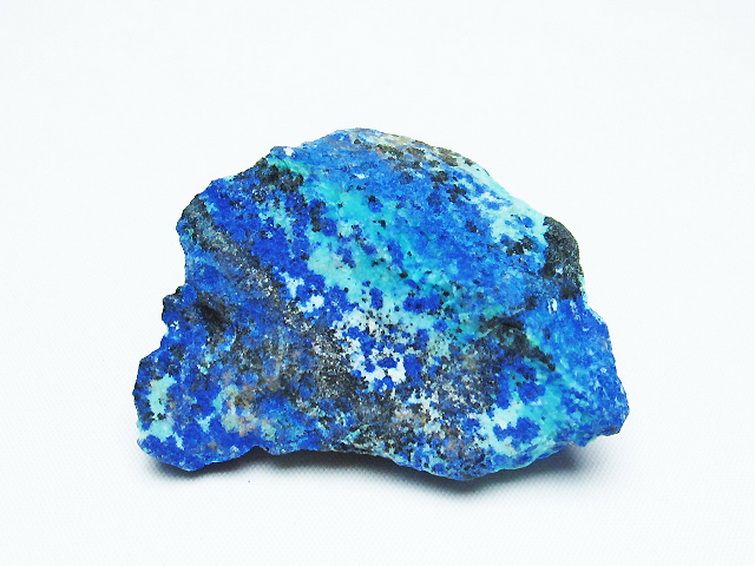 アズライト 藍銅鉱 ブルーマラカイト 原石[T485-3456] 3枚目
