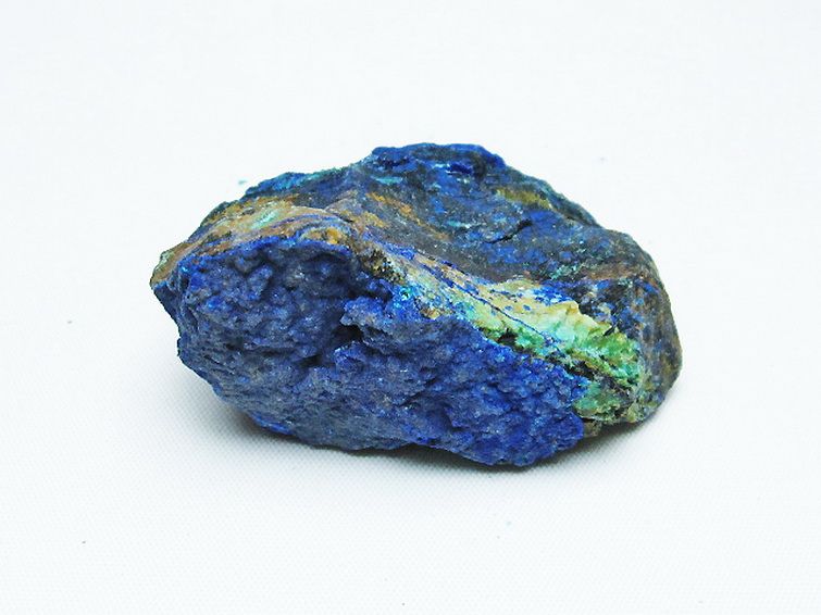 アズライト 藍銅鉱 ブルーマラカイト 原石[T485-3465] 1枚目