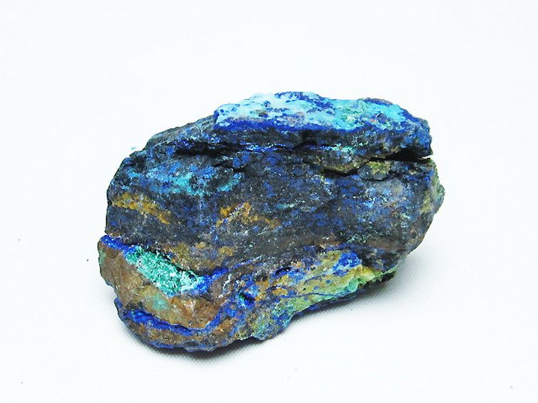アズライト 藍銅鉱 ブルーマラカイト 原石[T485-3465] 2枚目