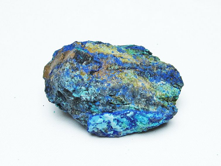 アズライト 藍銅鉱 ブルーマラカイト 原石[T485-3465] 3枚目