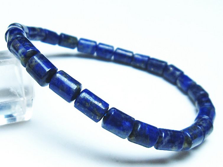 ラピスラズリブレスレット 5mm [T490-2279] 1枚目