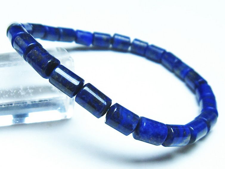 ラピスラズリブレスレット 5mm [T490-2284] 1枚目