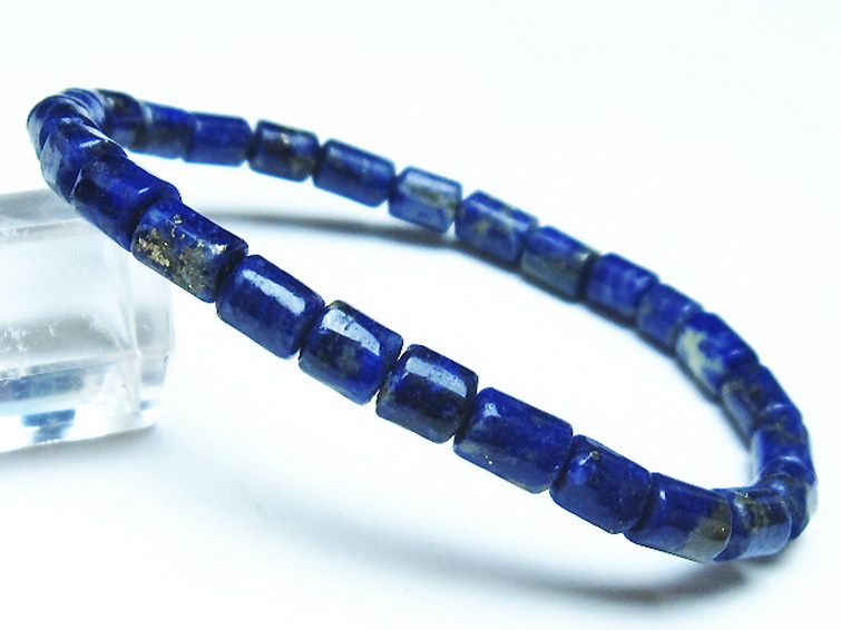 ラピスラズリブレスレット 5mm [T490-2291] 1枚目