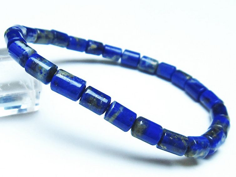 ラピスラズリブレスレット 5mm [t490-2293] 1枚目