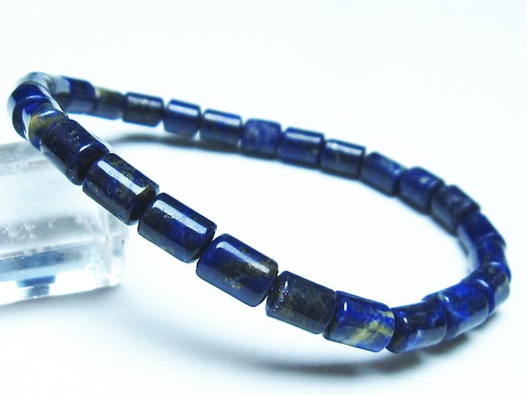 ラピスラズリブレスレット 5mm [t490-2305] 1枚目