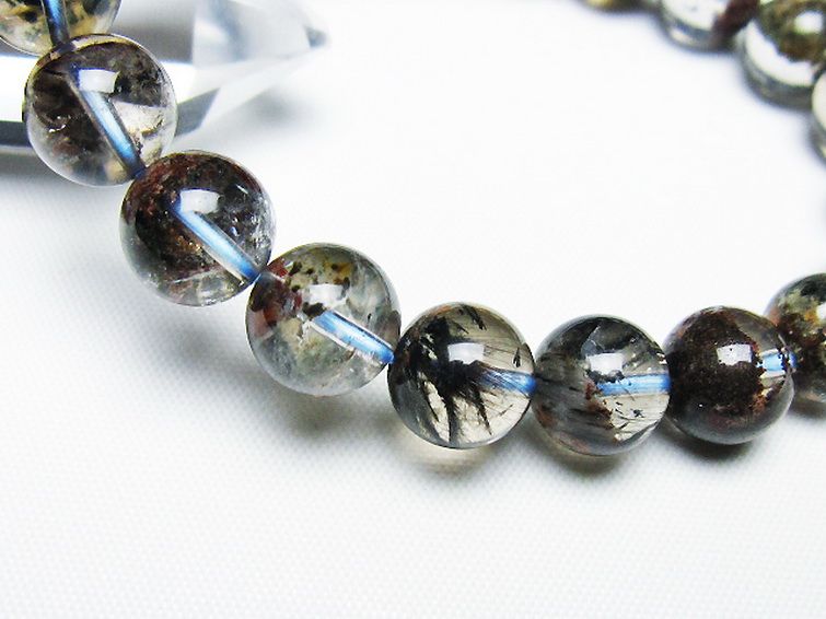 グリーンファントム 8mm～10mm ブレスレット 天然石 グリーンファントムブレスレット 10mm [t493-6362]