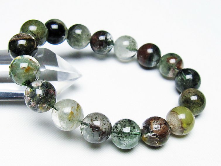 グリーンファントムブレスレット 12mm [t493-6413] 1枚目