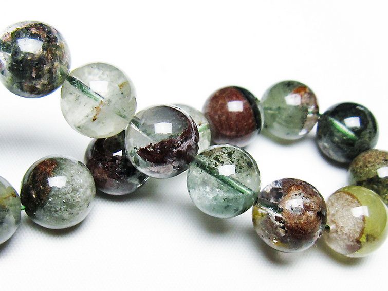 グリーンファントムブレスレット 12mm [t493-6413] 2枚目