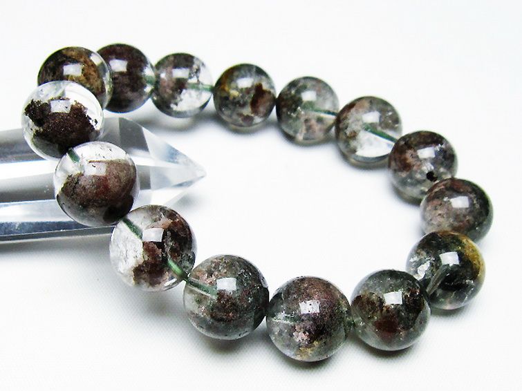 グリーンファントムブレスレット 15mm [t493-6417] 1枚目