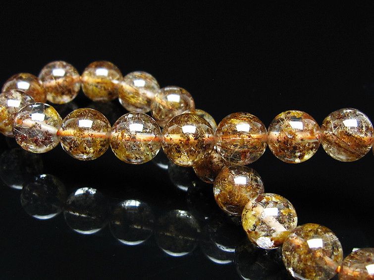 ガーデン水晶 ルチル入り ブレスレット 8mm [t50-10494] 2枚目