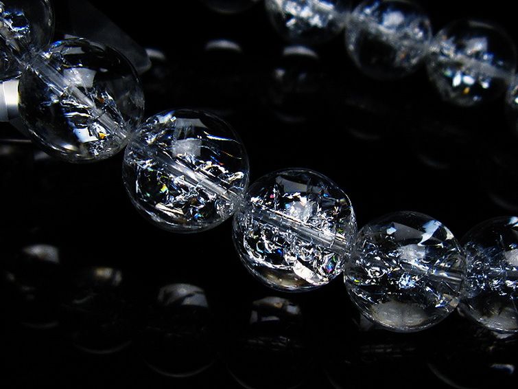 アイリスクォーツ 虹入り レインボークラック水晶 ブレスレット 13mm [T502-8947] 3枚目