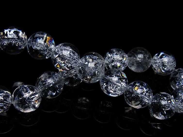 アイリスクォーツ 虹入り レインボークラック水晶 ブレスレット 11mm [T502-9020] 2枚目