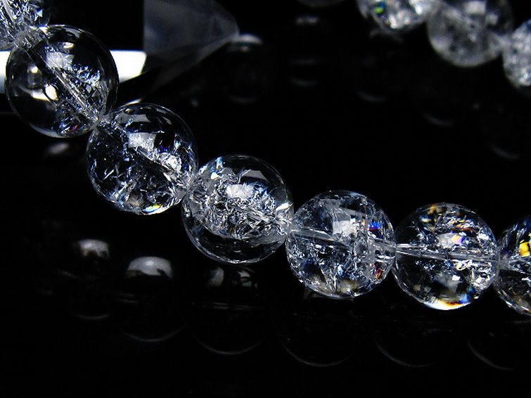 アイリスクォーツ 虹入り レインボークラック水晶 ブレスレット 11mm [T502-9020] 3枚目