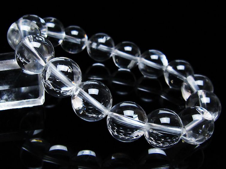 アイリスクォーツ 虹入り レインボー水晶 ブレスレット 13mm [T506-2623] 1枚目