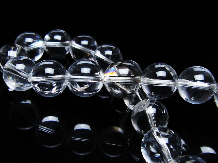 アイリスクォーツ 虹入り レインボー水晶 ブレスレット 10mm [T506-2681] 2枚目