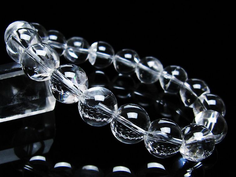 アイリスクォーツ 虹入り レインボー水晶 ブレスレット 12mm [T506-2703] 1枚目