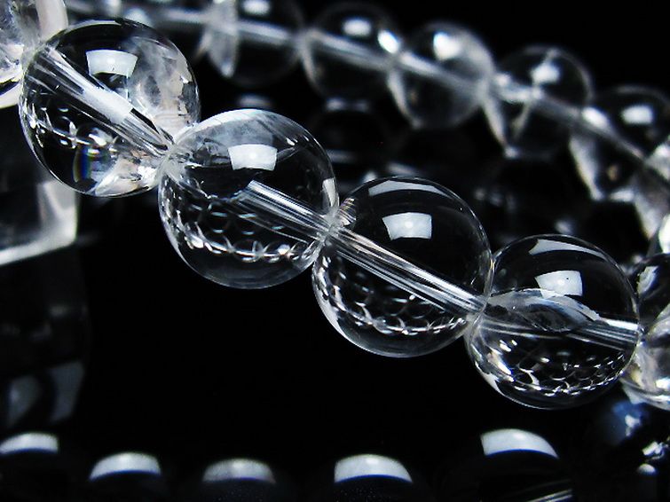 アイリスクォーツ 虹入り レインボー水晶 ブレスレット 12mm [T506-2703] 3枚目